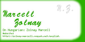 marcell zolnay business card